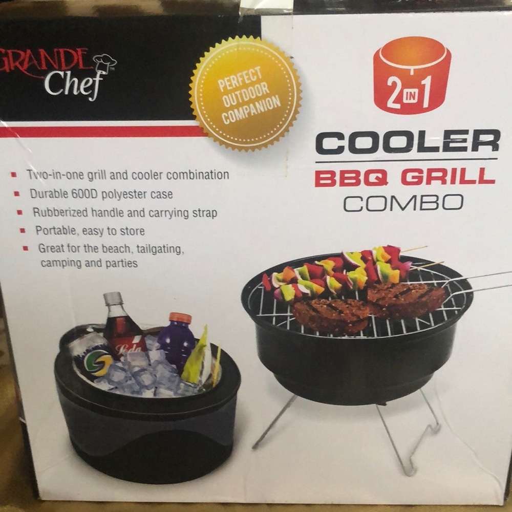 Cooler BBQ grill combo